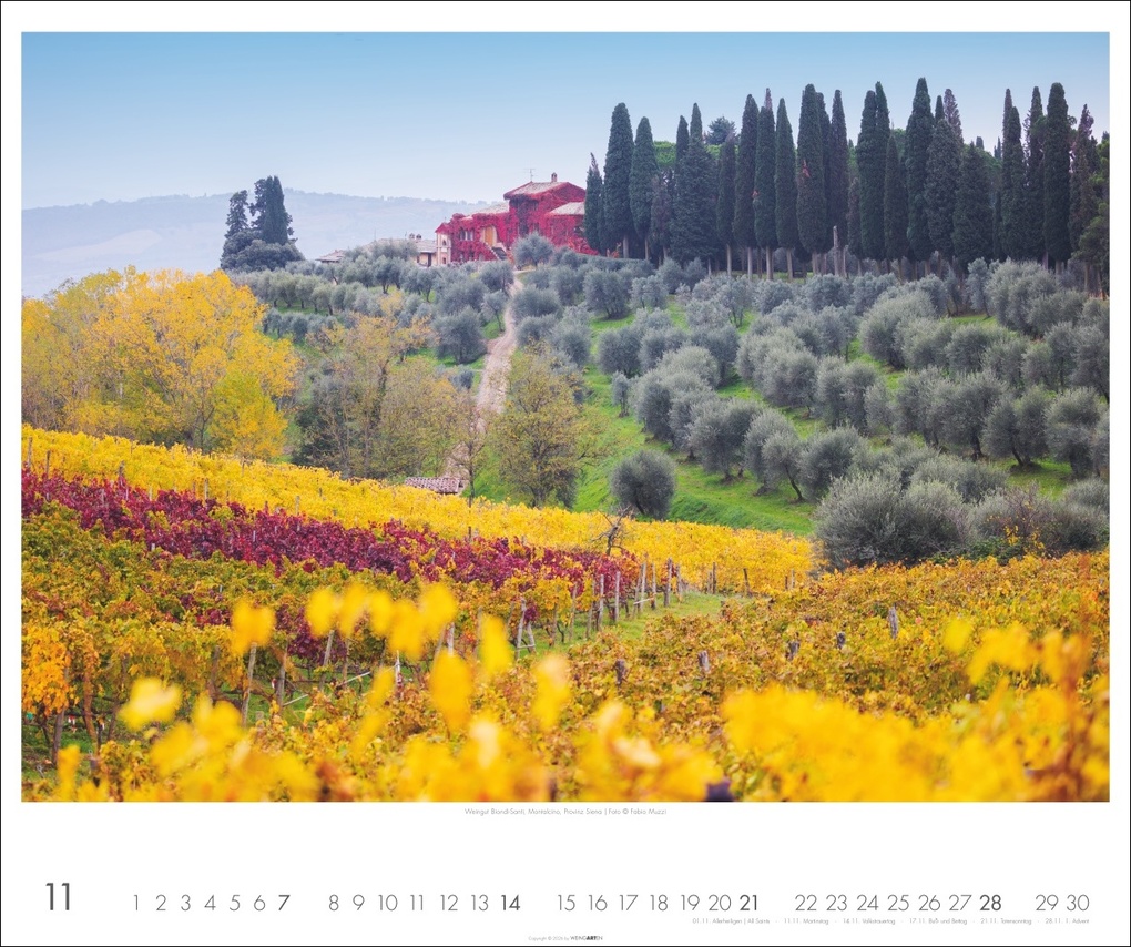 Weitere Ansicht: Toskana Kalender 2027 - Zypressen und das Licht des Südens