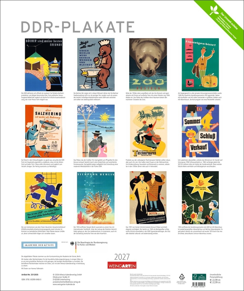 Weitere Ansicht: DDR-Plakate Edition Kalender 2027