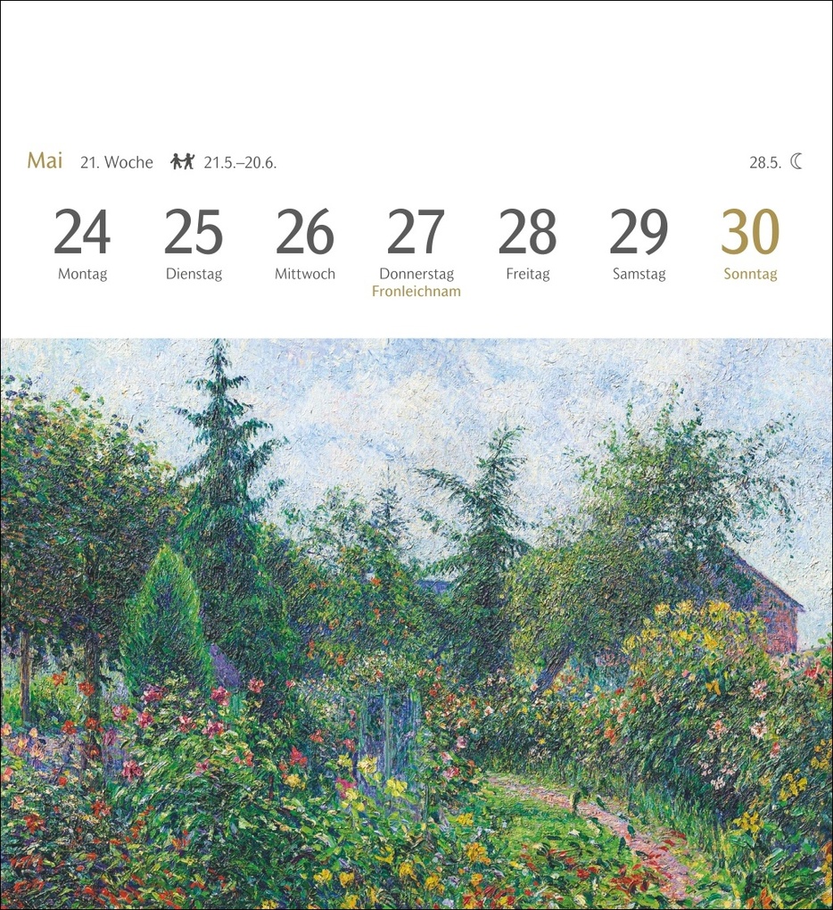 Weitere Ansicht: Malerische Gärten Postkartenkalender 2027 - Kalender mit 53 Kunstpostkarten