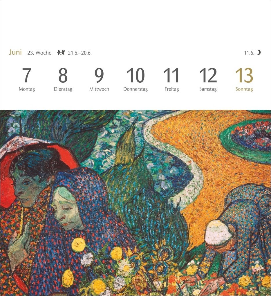 Weitere Ansicht: Malerische Gärten Postkartenkalender 2027 - Kalender mit 53 Kunstpostkarten