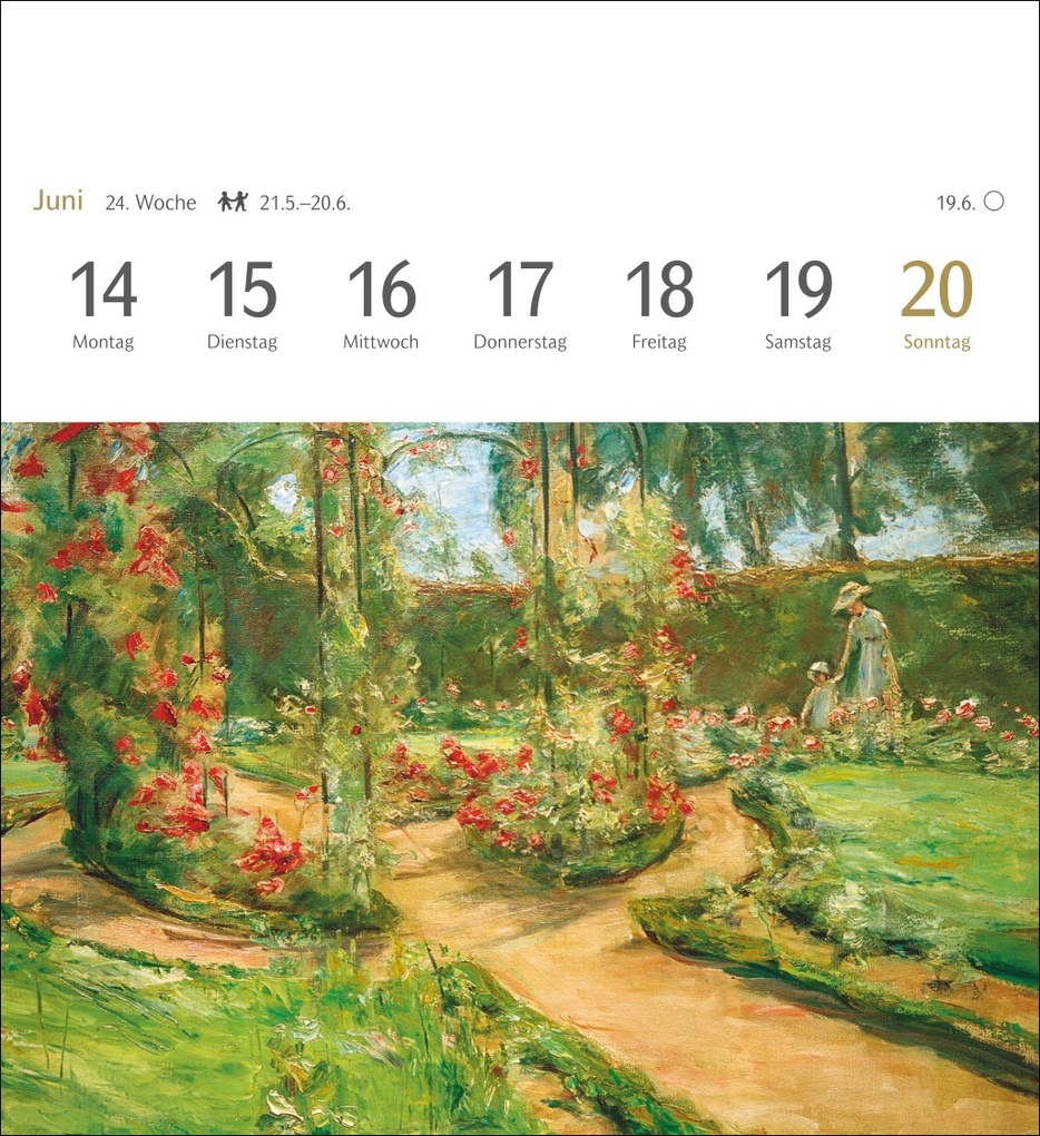 Weitere Ansicht: Malerische Gärten Postkartenkalender 2027 - Kalender mit 53 Kunstpostkarten