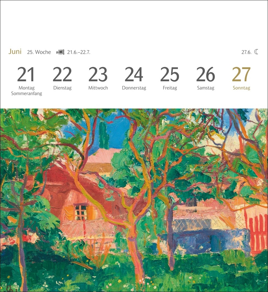 Weitere Ansicht: Malerische Gärten Postkartenkalender 2027 - Kalender mit 53 Kunstpostkarten