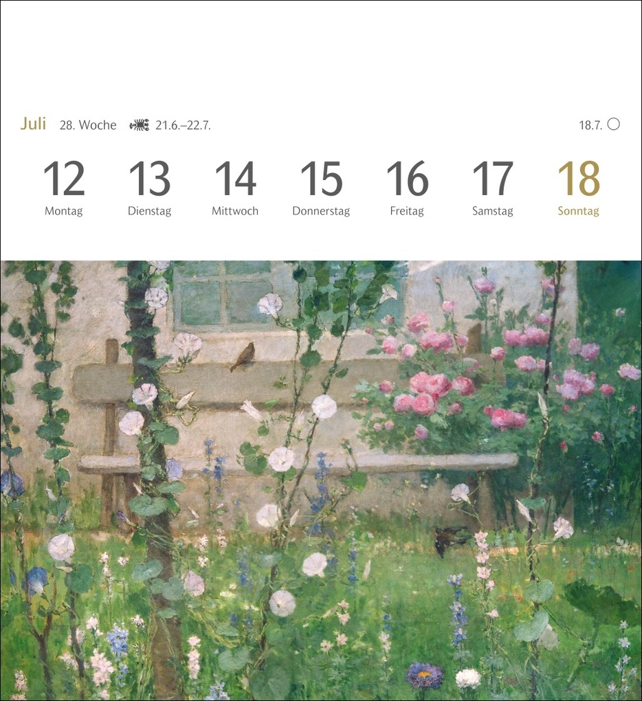 Weitere Ansicht: Malerische Gärten Postkartenkalender 2027 - Kalender mit 53 Kunstpostkarten