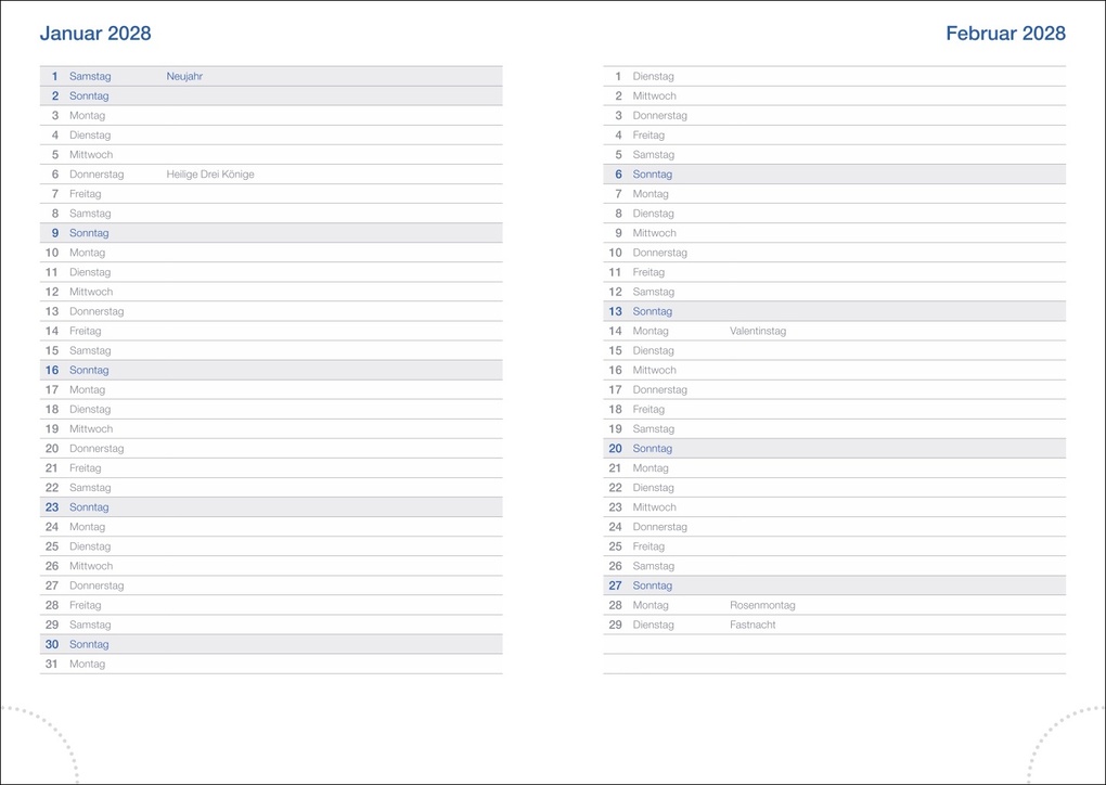 Weitere Ansicht: Wochen-Cheftimer A5, blau 2027