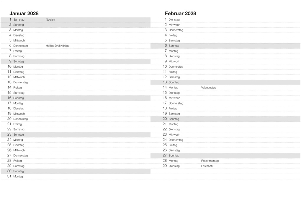 Weitere Ansicht: Terminer A5, Struktur schwarz 2027