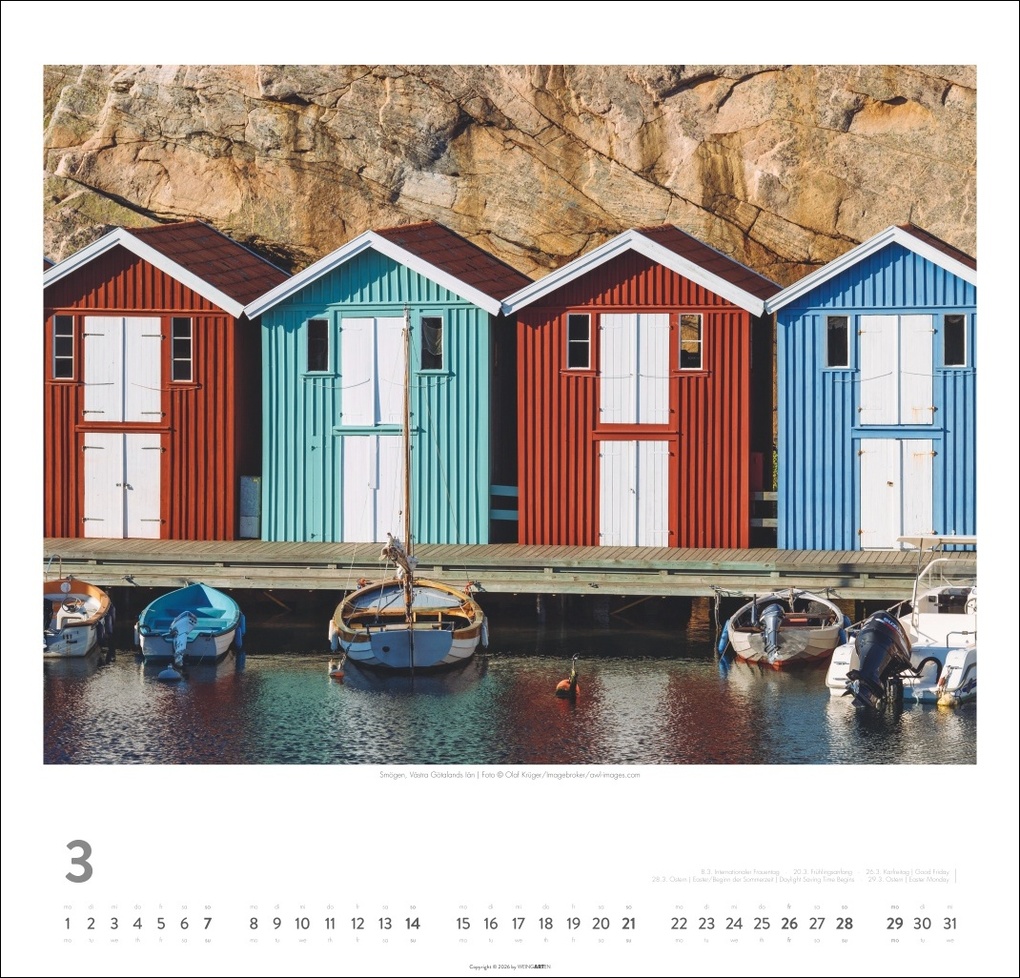 Weitere Ansicht: Schweden Kalender 2027 - Licht und Wasser