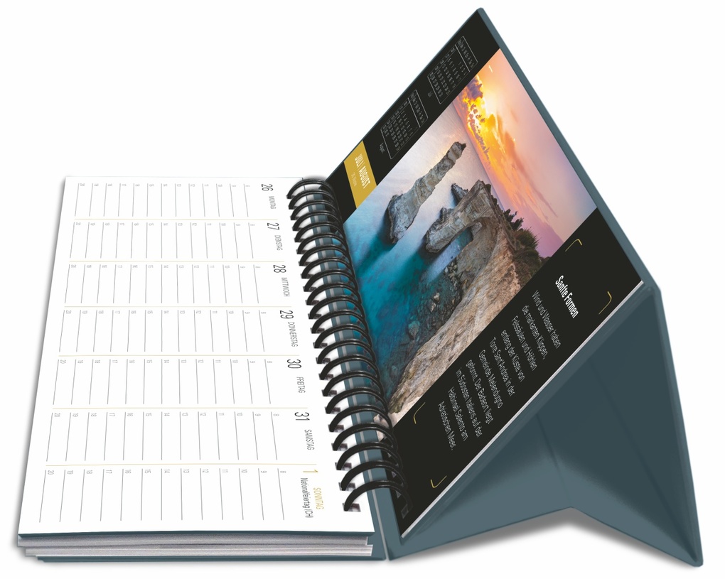 Weitere Ansicht: Naturparadiese Premium-Tischplaner 2027 - Wochenkalender mit 53 Fotografien