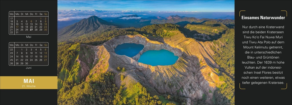 Weitere Ansicht: Naturparadiese Premium-Tischplaner 2027 - Wochenkalender mit 53 Fotografien
