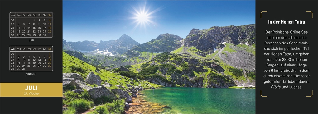 Weitere Ansicht: Naturparadiese Premium-Tischplaner 2027 - Wochenkalender mit 53 Fotografien