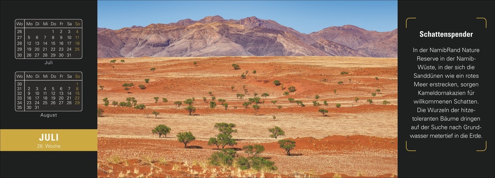 Weitere Ansicht: Naturparadiese Premium-Tischplaner 2027 - Wochenkalender mit 53 Fotografien