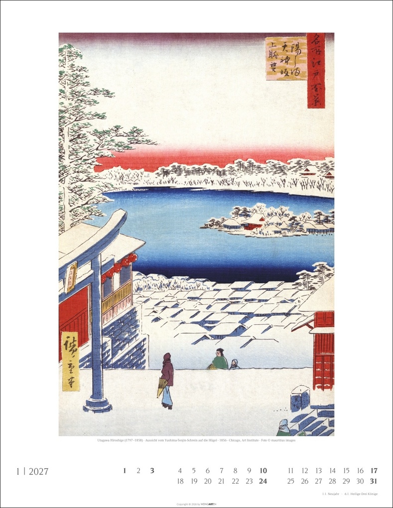 Weitere Ansicht: Japan Art Kalender 2027 - Die Kunst des Farbholzsschnitts
