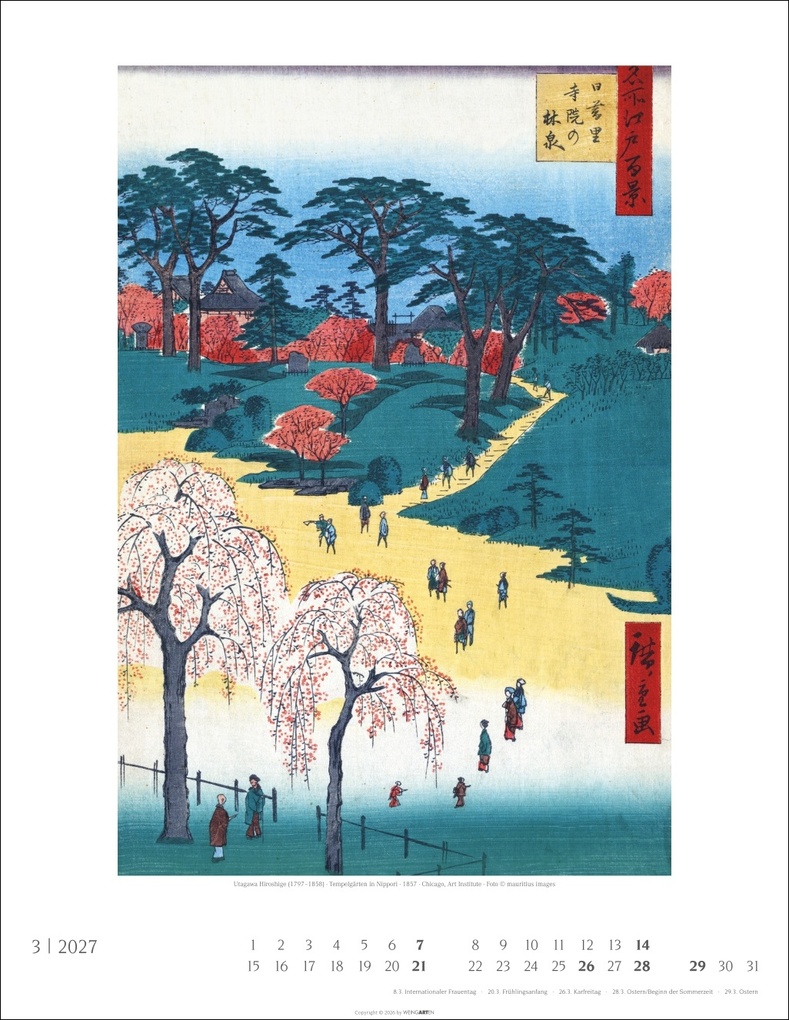 Weitere Ansicht: Japan Art Kalender 2027 - Die Kunst des Farbholzsschnitts