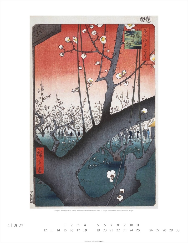 Weitere Ansicht: Japan Art Kalender 2027 - Die Kunst des Farbholzsschnitts