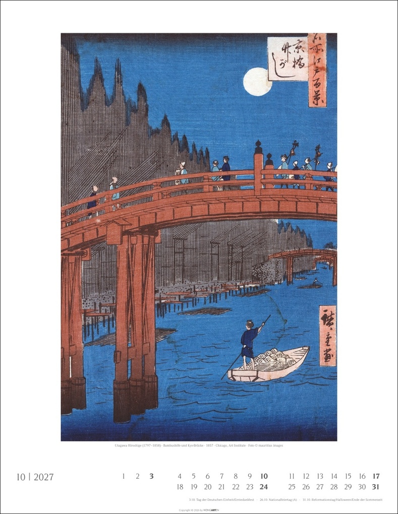 Weitere Ansicht: Japan Art Kalender 2027 - Die Kunst des Farbholzsschnitts