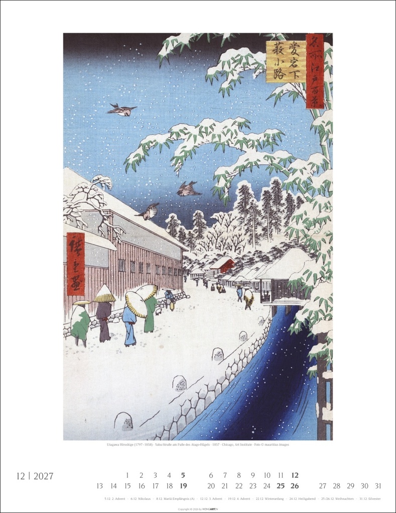 Weitere Ansicht: Japan Art Kalender 2027 - Die Kunst des Farbholzsschnitts