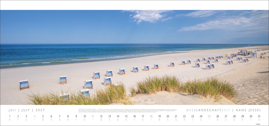 Weitere Ansicht: Meerlandschaft SYLT Kalender 2027 - Hans Jessel