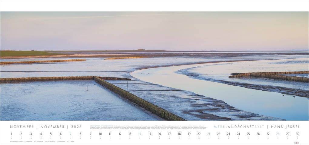 Weitere Ansicht: Meerlandschaft SYLT Kalender 2027 - Hans Jessel
