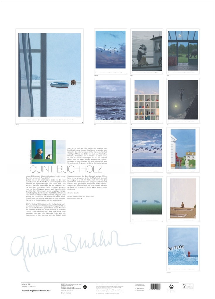Weitere Ansicht: Quint Buchholz: Augenblicke Kalender 2027 | Quint Buchholz