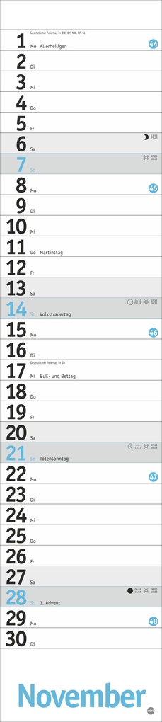 Weitere Ansicht: Langplaner, hellblau 2027