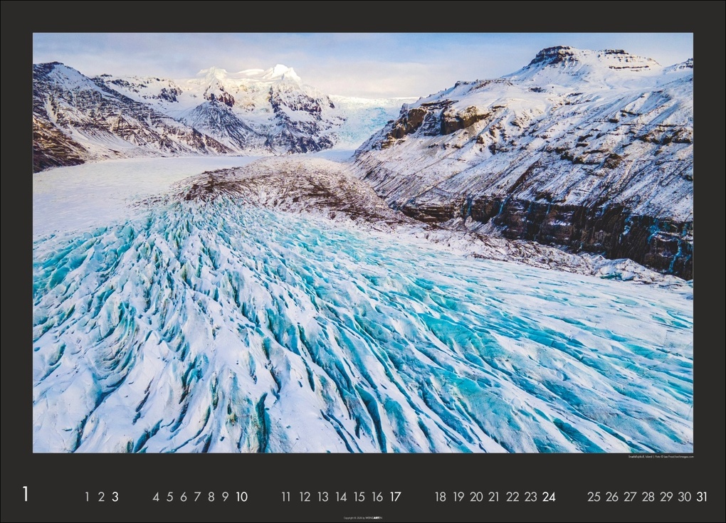 Weitere Ansicht: Die Erde von oben Kalender 2027