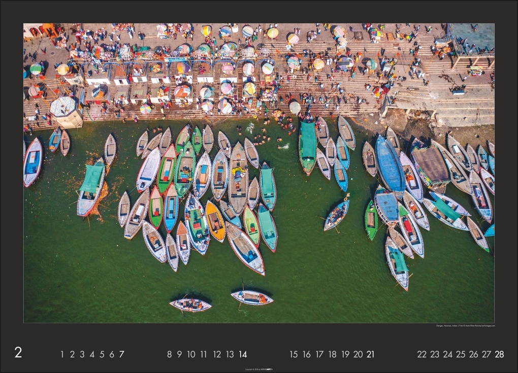 Weitere Ansicht: Die Erde von oben Kalender 2027