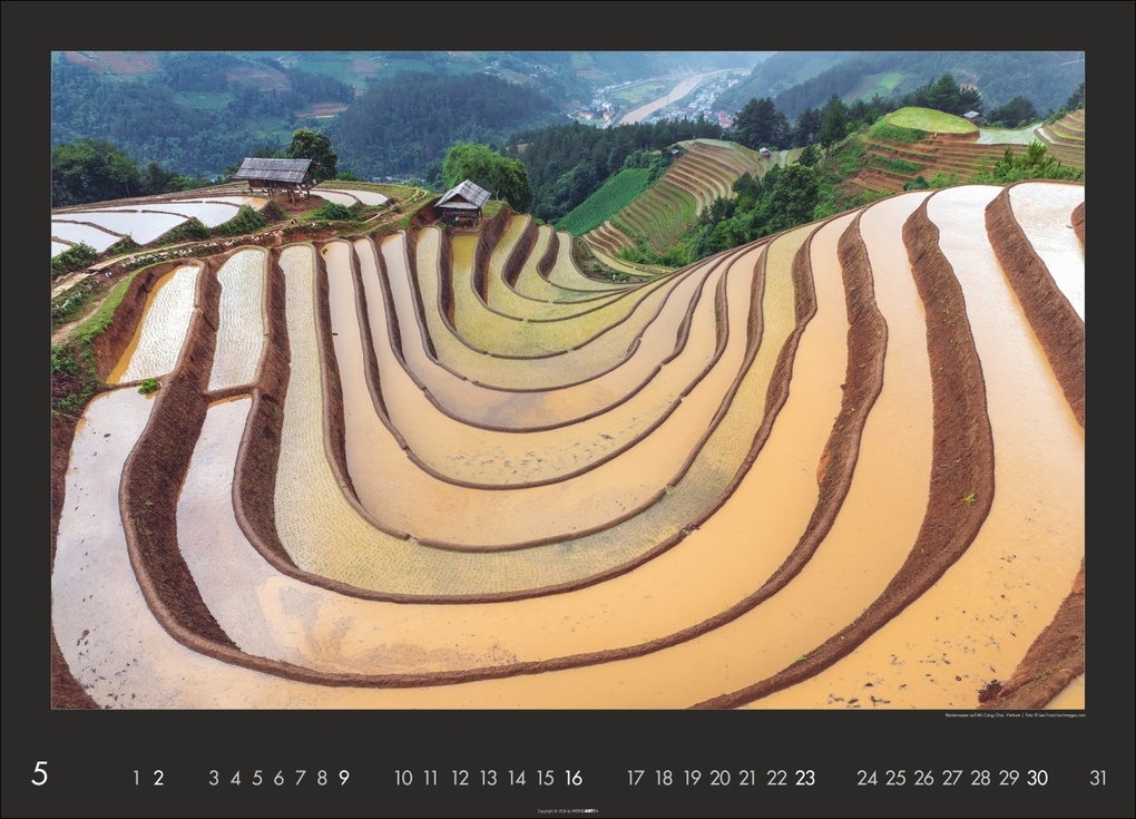 Weitere Ansicht: Die Erde von oben Kalender 2027