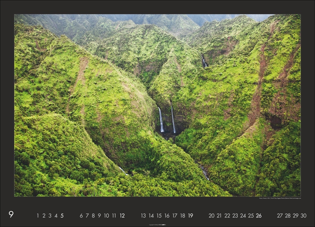 Weitere Ansicht: Die Erde von oben Kalender 2027
