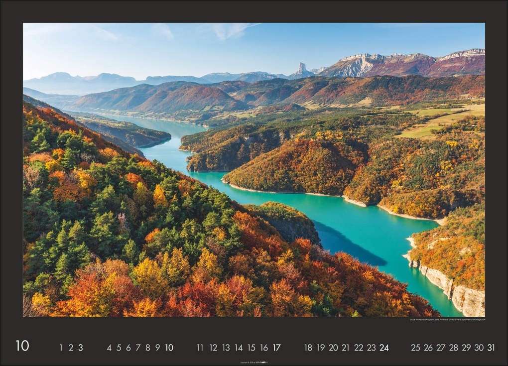 Weitere Ansicht: Die Erde von oben Kalender 2027