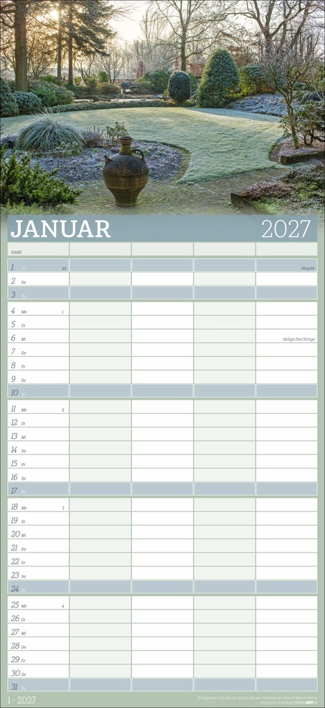 Weitere Ansicht: Garten Familienplaner 2027