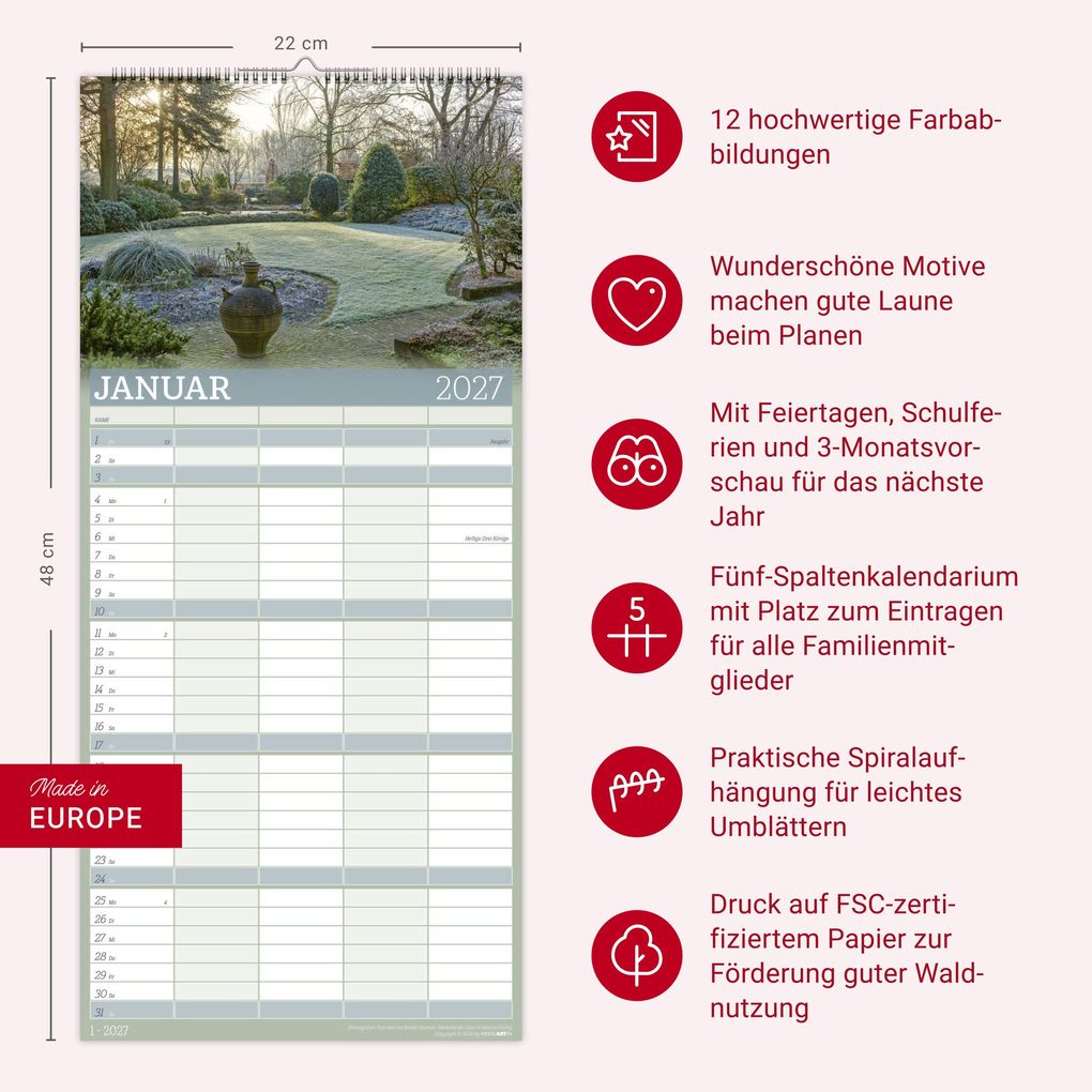 Weitere Ansicht: Garten Familienplaner 2027