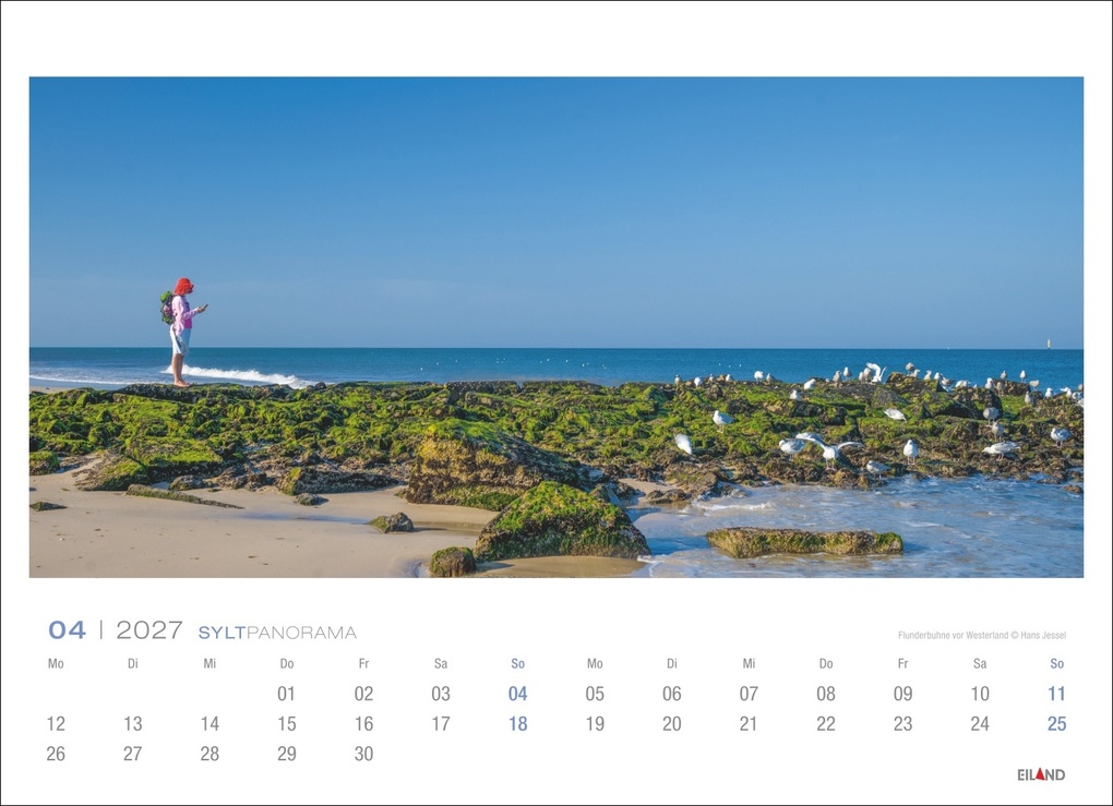 Weitere Ansicht: Sylt Panorama-Postkartenkalender 2027 - Hans Jessel