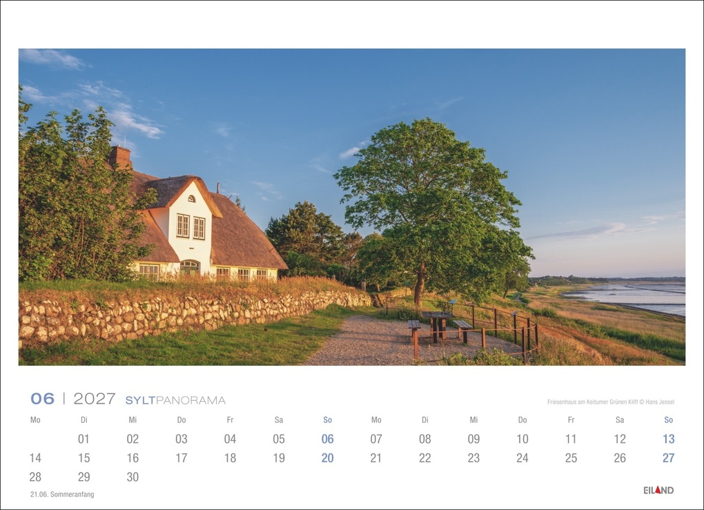 Weitere Ansicht: Sylt Panorama-Postkartenkalender 2027 - Hans Jessel