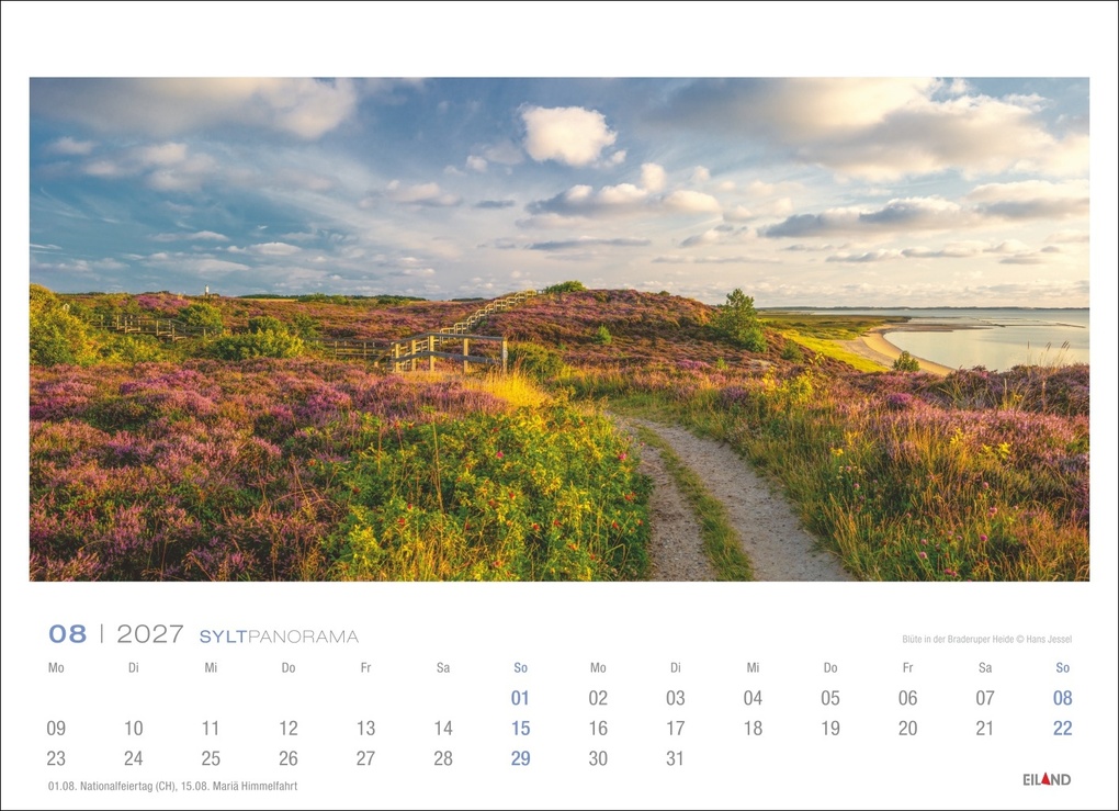 Weitere Ansicht: Sylt Panorama-Postkartenkalender 2027 - Hans Jessel