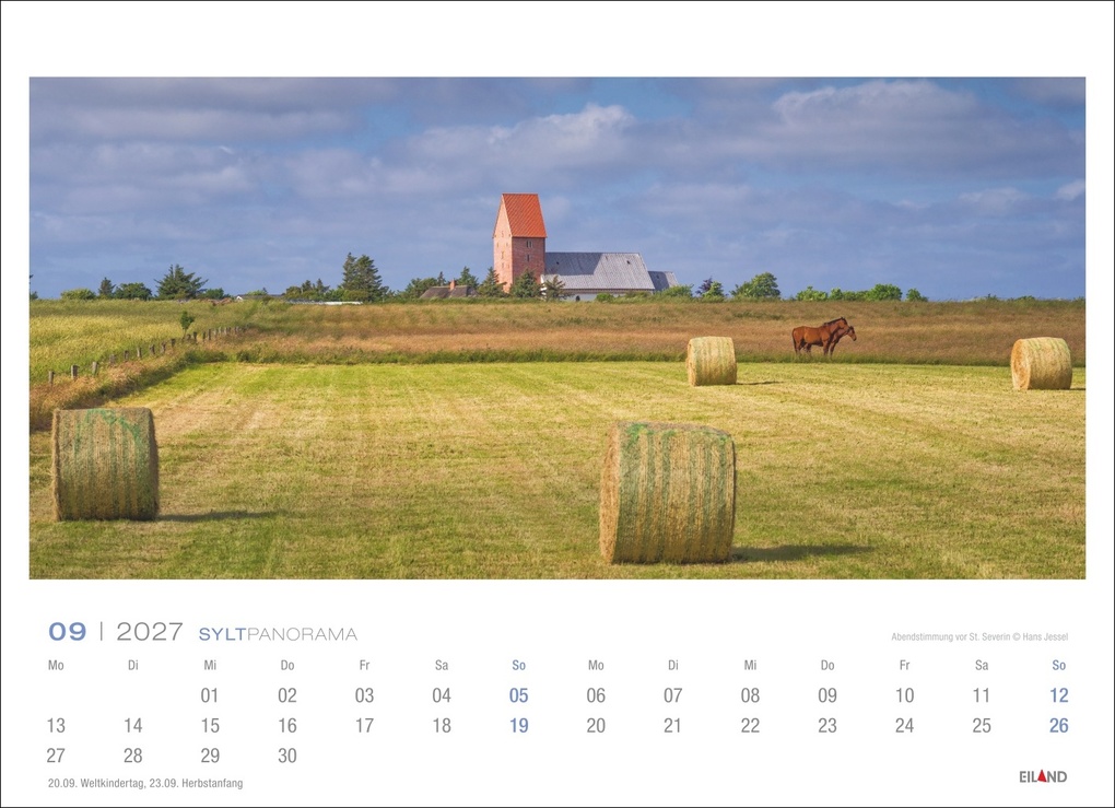 Weitere Ansicht: Sylt Panorama-Postkartenkalender 2027 - Hans Jessel