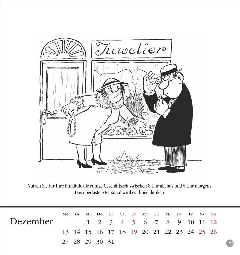 Weitere Ansicht: Loriot Postkartenkalender 2027 | Loriot
