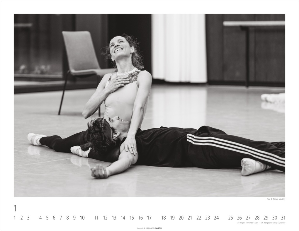 Weitere Ansicht: Ballettsaal - Stuttgarter Ballett Kalender 2027 - Stuttgarter Ballett