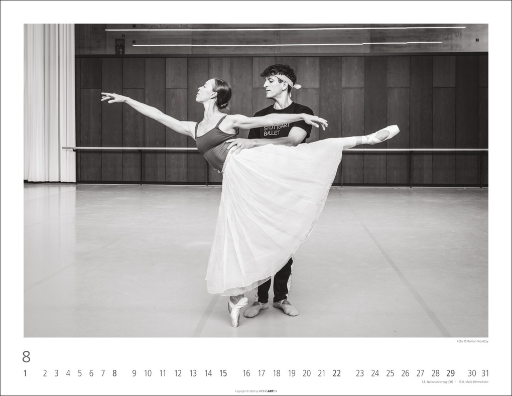 Weitere Ansicht: Ballettsaal - Stuttgarter Ballett Kalender 2027 - Stuttgarter Ballett
