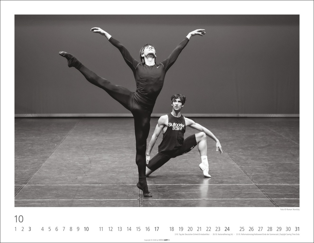 Weitere Ansicht: Ballettsaal - Stuttgarter Ballett Kalender 2027 - Stuttgarter Ballett