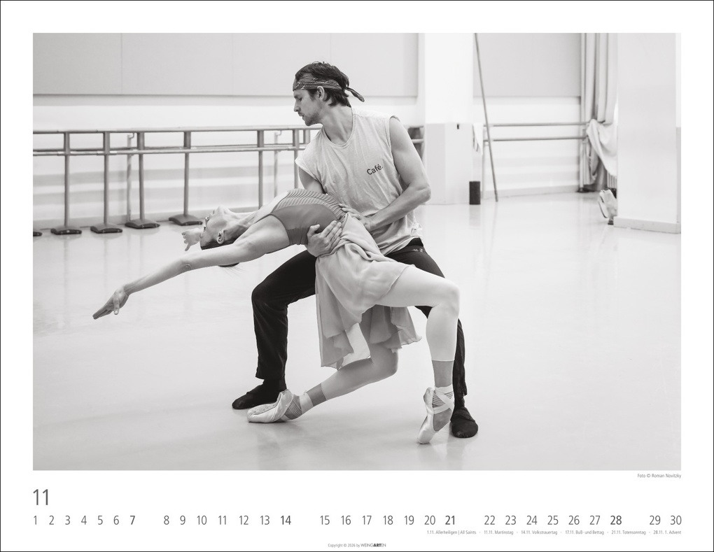 Weitere Ansicht: Ballettsaal - Stuttgarter Ballett Kalender 2027 - Stuttgarter Ballett