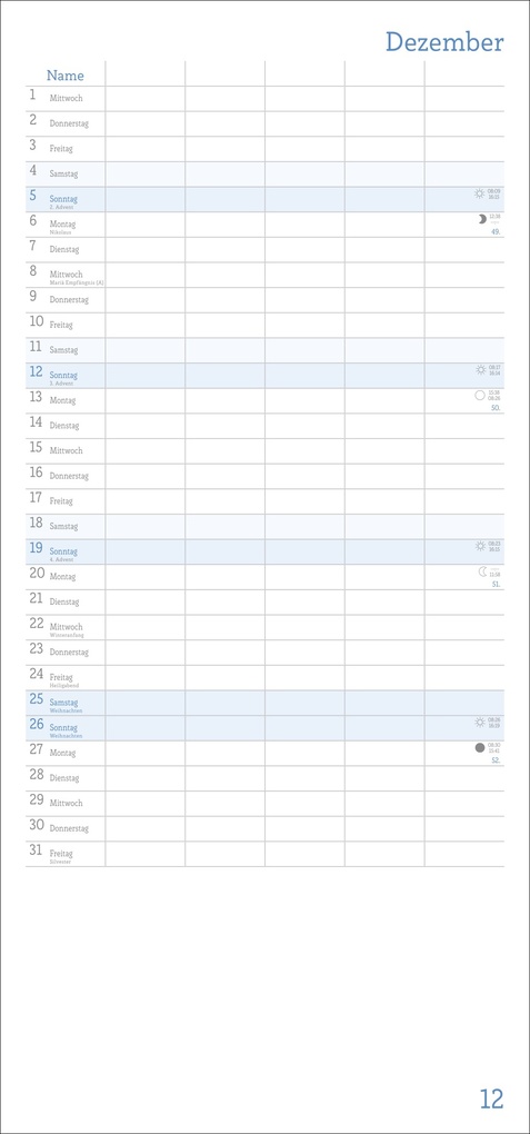 Weitere Ansicht: Familienplaner zum Selbstgestalten 2027