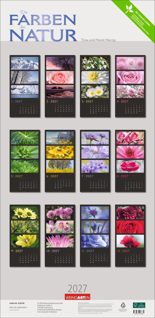 Weitere Ansicht: Die Farben der Natur Kalender 2027