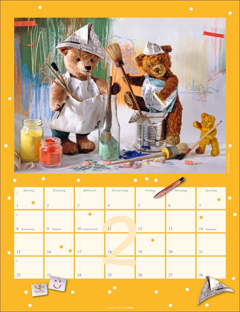Weitere Ansicht: Teddybären Kalender 2027 | Gisela Hofmann