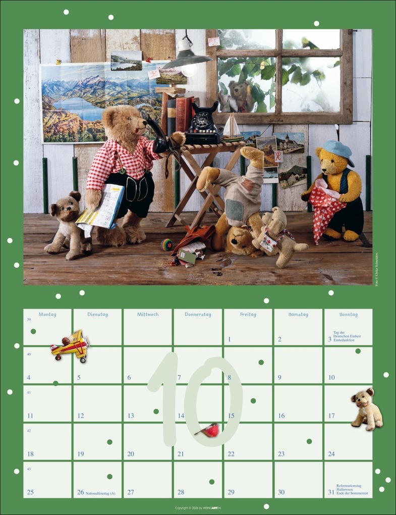 Weitere Ansicht: Teddybären Kalender 2027 | Gisela Hofmann
