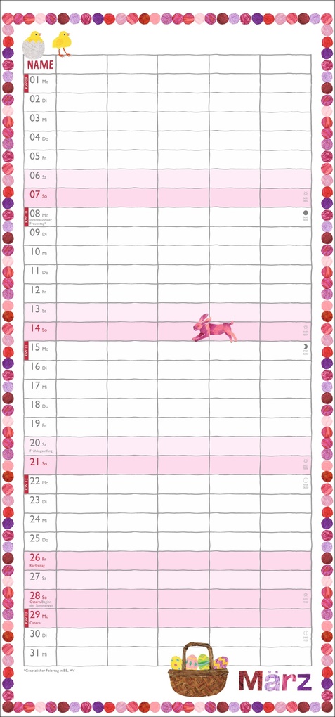 Weitere Ansicht: Die kleine Raupe Nimmersatt Familienplaner 2027 | Eric Carle