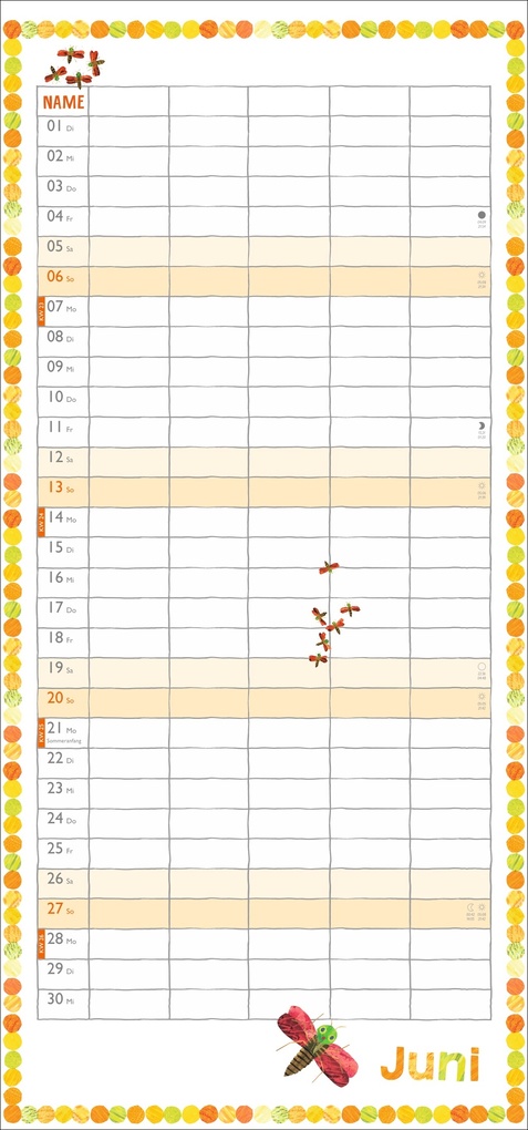 Weitere Ansicht: Die kleine Raupe Nimmersatt Familienplaner 2027 | Eric Carle