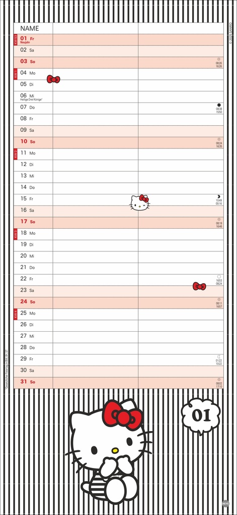 Weitere Ansicht: Hello Kitty Planer für zwei 2027