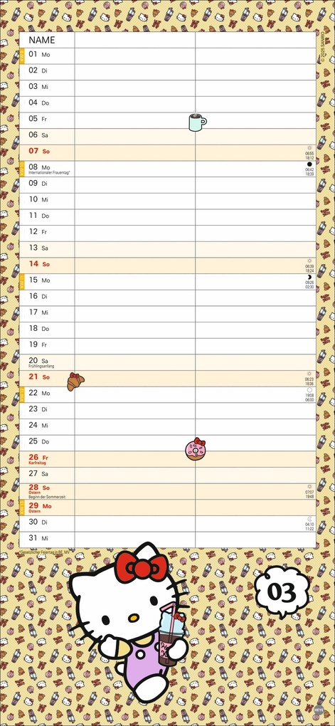 Weitere Ansicht: Hello Kitty Planer für zwei 2027
