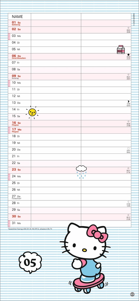 Weitere Ansicht: Hello Kitty Planer für zwei 2027