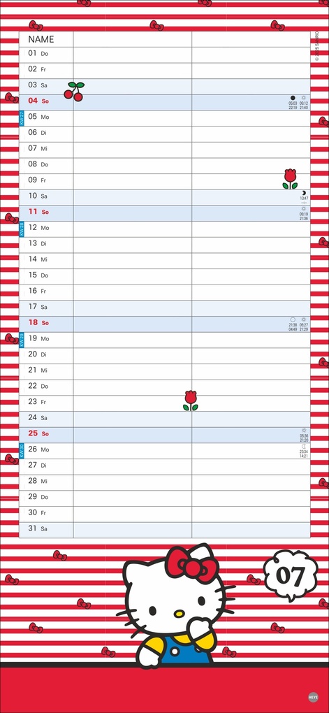 Weitere Ansicht: Hello Kitty Planer für zwei 2027