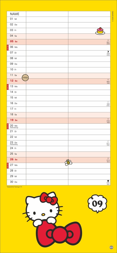 Weitere Ansicht: Hello Kitty Planer für zwei 2027